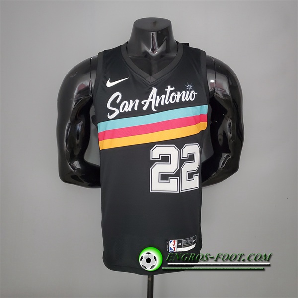 Nouveau Maillot San Antonio Spurs (Gay #22) Noir City Edition