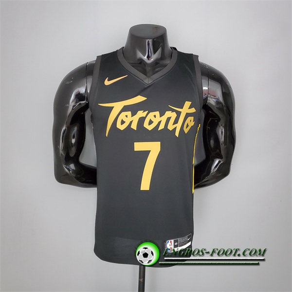 Maillot Toronto Raptors (Lowry #7) 2021 Season Noir Gold