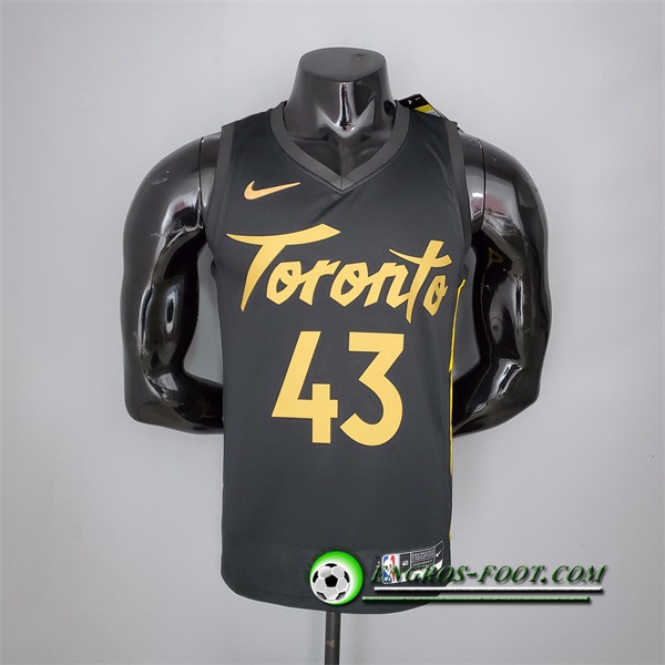 Maillot Toronto Raptors (Siakam #43) 2021 Season Noir Gold