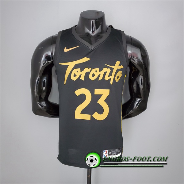 Maillot Toronto Raptors (Vanvleet #23) 2021 Season Noir Gold