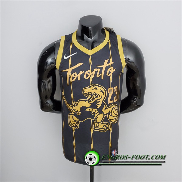 Maillot Toronto Raptors (Vanvleet #23) 2022 Noir City Edition