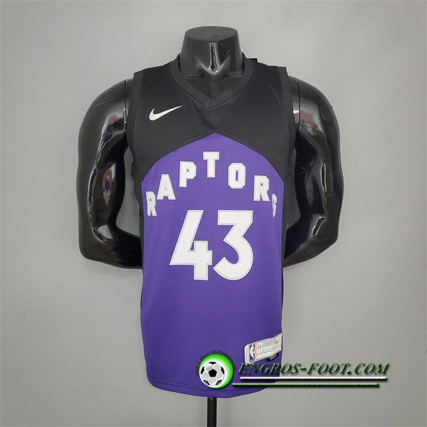 Maillot Toronto Raptors (Siakam #43) 2021 Pourpre/Noir Bonus Edition