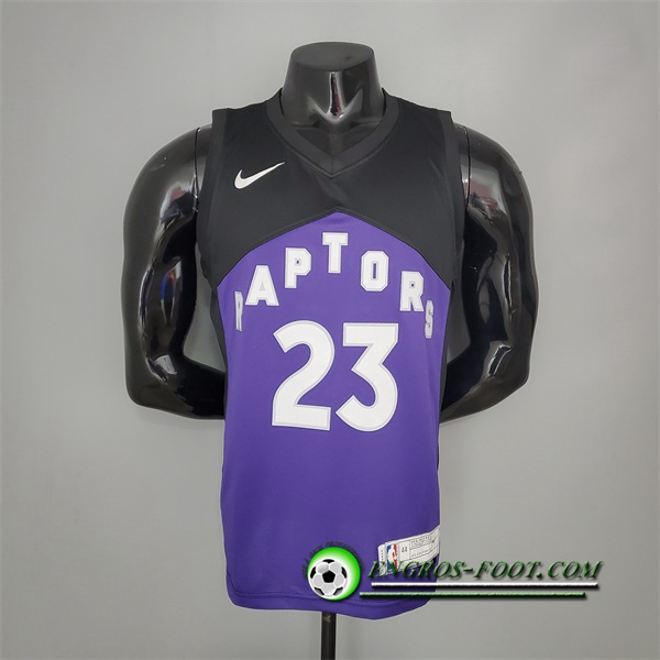 Maillot Toronto Raptors (Vanvleet #23) 2021 Pourpre/Noir Bonus Edition