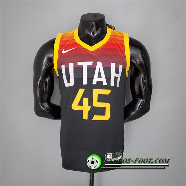 Maillot Utah Jazz (Mithcell #45) 2021 Noir/Rouge City Edition