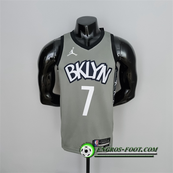 Maillot Brooklyn Nets (Durant #7) Gris 75th Anniversary City Edition