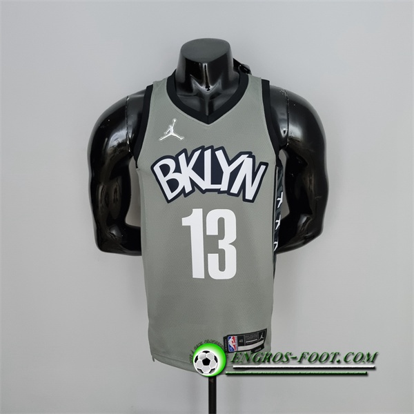 Maillot Brooklyn Nets (Harden #13) Gris 75th Anniversary City Edition