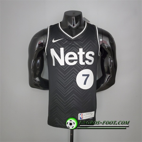 Maillot Brooklyn Nets (Durant #7) 2021 Noir Bonus Edition