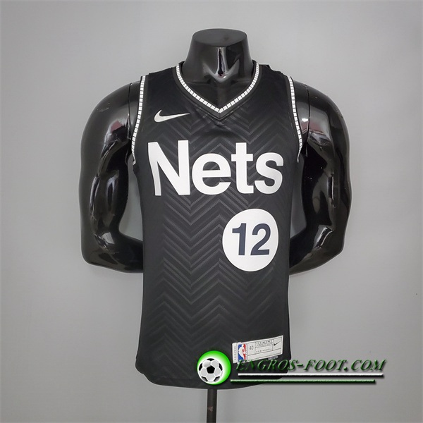 Maillot Brooklyn Nets (Harris #12) 2021 Noir Bonus Edition