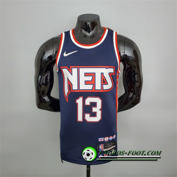 Maillot Brooklyn Nets (Harden #13) Bleu Royal 75th Anniversary City Edition