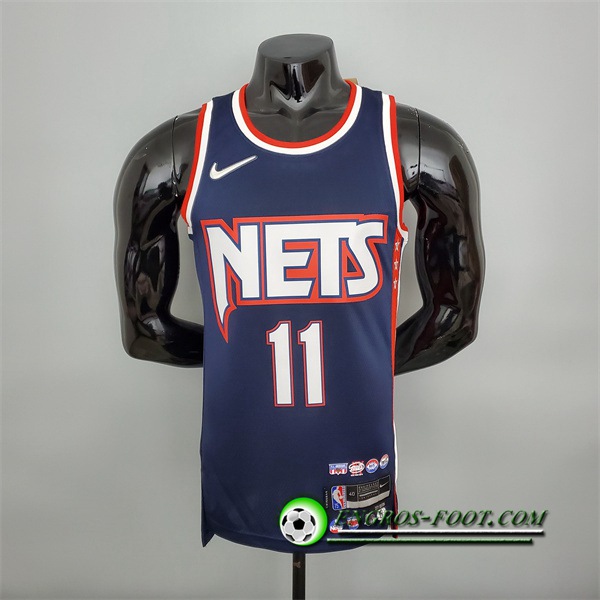 Maillot Brooklyn Nets (Irving #11) Bleu Royal 75th Anniversary City Edition