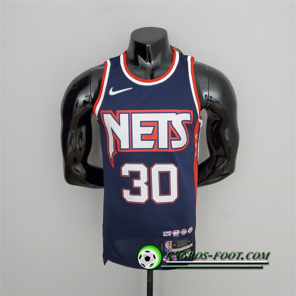 Maillot Brooklyn Nets (Curry #3) Bleu Royal 75th Anniversary City Edition