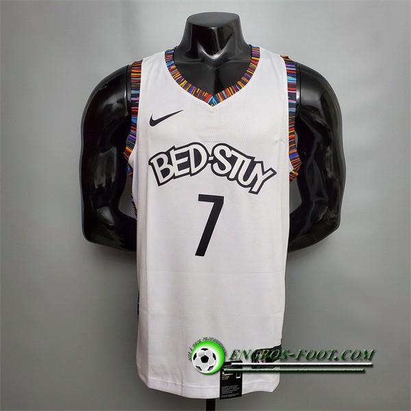 Maillot Brooklyn Nets (Durant #7) Blanc City Version