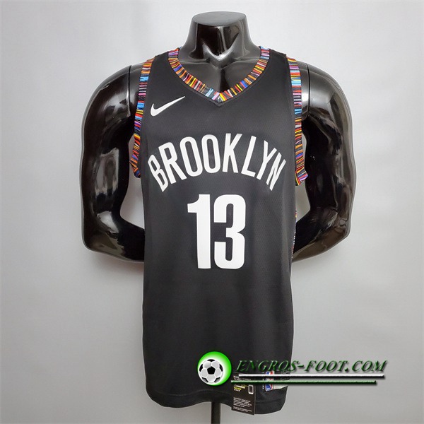 Maillot Brooklyn Nets (Harden #13) Noir City Version