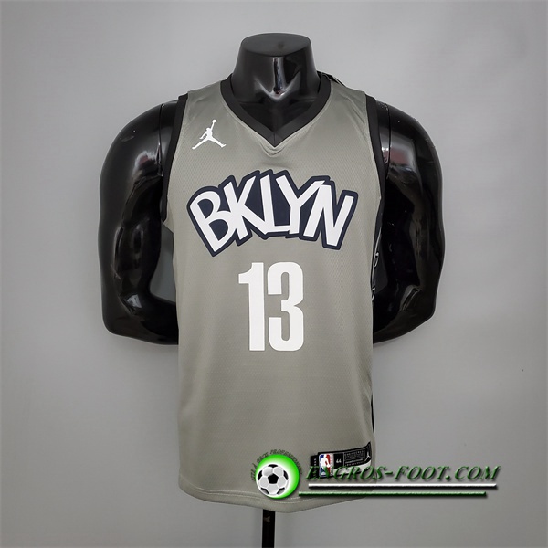 Maillot Brooklyn Nets (Harden #13) Gris City Edition