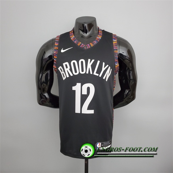 Maillot Brooklyn Nets (Harris #12) Noir City Version