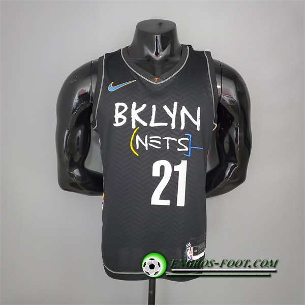 Nouveau Maillot Brooklyn Nets (Aldridge #21) Noir City Edition