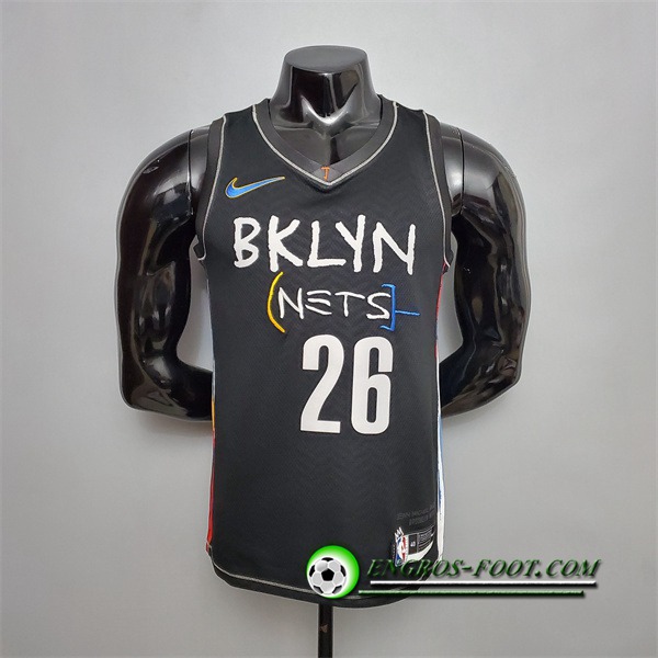 Nouveau Maillot Brooklyn Nets (Dinwddie #26) Noir City Edition