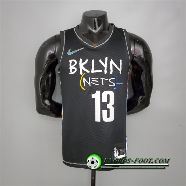 Nouveau Maillot Brooklyn Nets (Harden #13) Noir City Edition