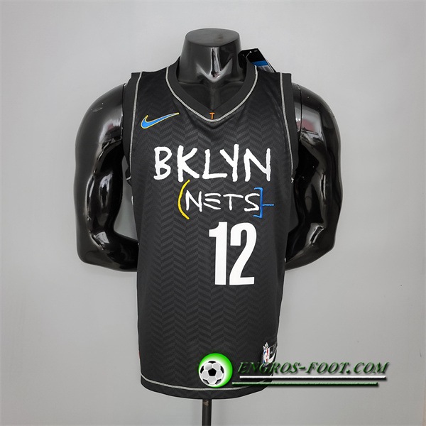 Nouveau Maillot Brooklyn Nets (Harris #12) Noir City Edition