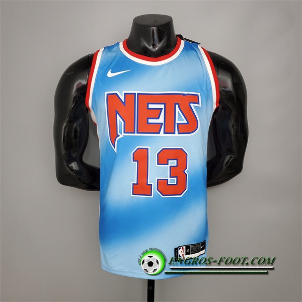 Nouveau Maillot Brooklyn Nets (Harden #13) Bleu Retro Limited Edition