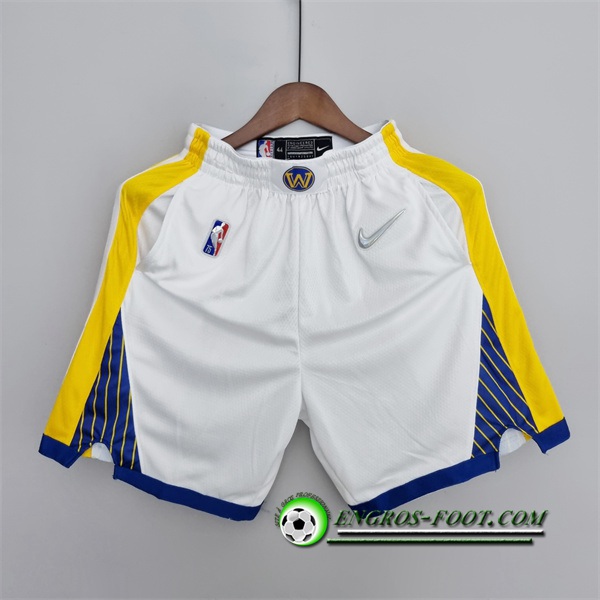 Shorts NBA Golden State Warriors Blanc 75th Anniversary