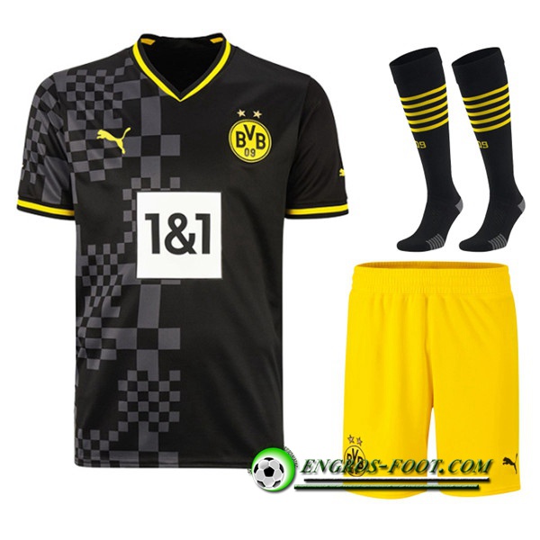 Ensemble Maillot Foot Dortmund Exterieur (Short + Chaussettes) 2022/2023