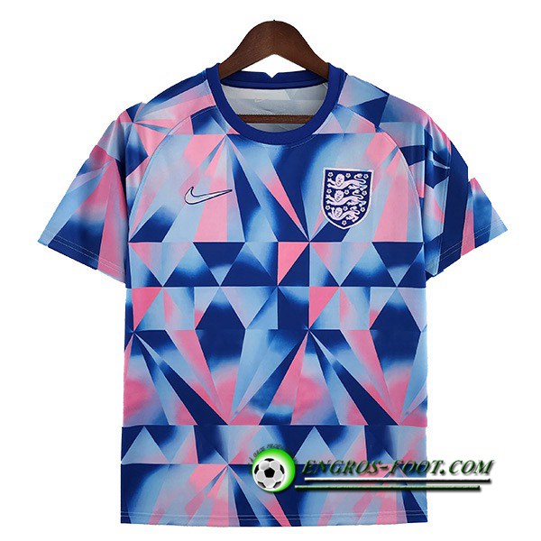 Training T-Shirts Angleterre Bleu/Rose 2022/2023