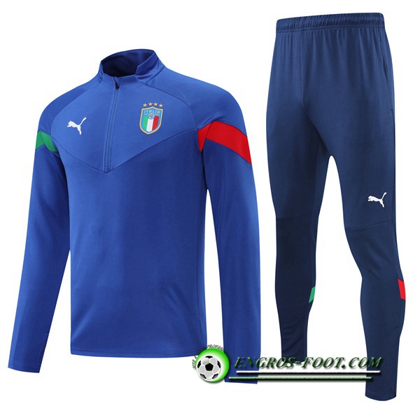 Ensemble Survetement de Foot Italie Bleu 2022/2023