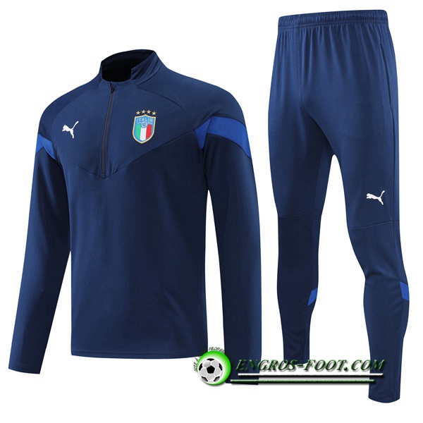 Ensemble Survetement de Foot Italie Bleu Marin 2022/2023