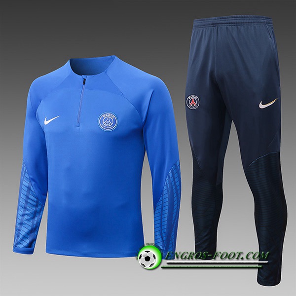 Ensemble Survetement de Foot PSG Enfant Bleu 2022/2023