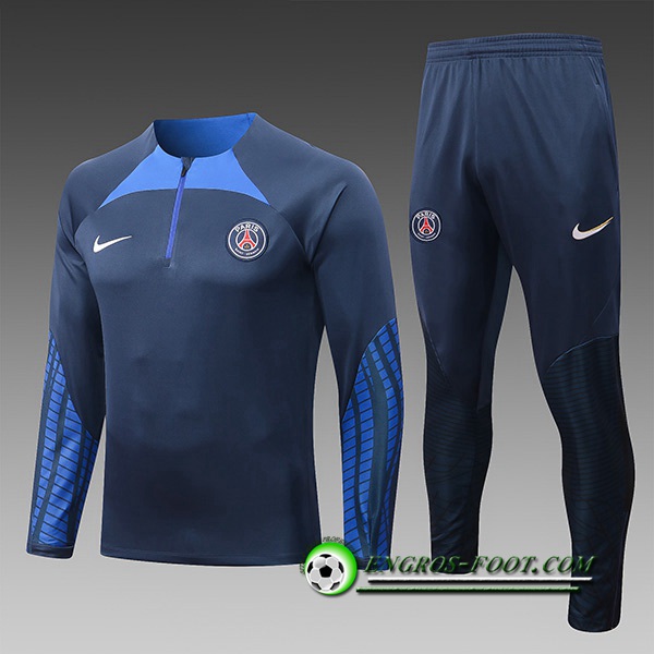 Ensemble Survetement de Foot NIKE PSG Enfant Bleu Marin 2022/2023