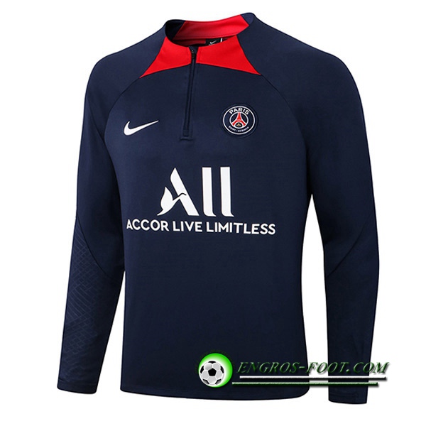 Sweatshirt Training PSG Bleu Marin/Rouge 2022/2023