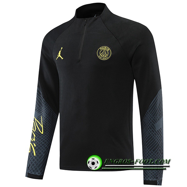 Sweatshirt Training Jordan PSG Noir/Gris 2022/2023