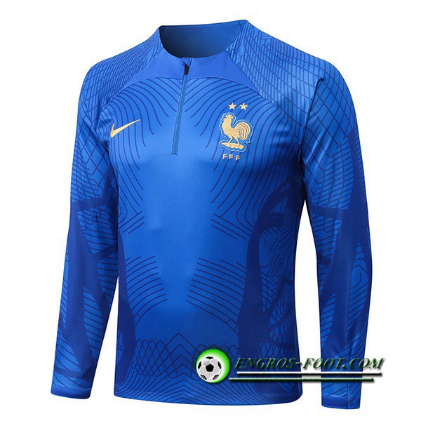 Sweatshirt Training France Pattern Bleu 2022/2023