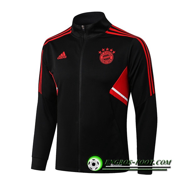 Veste Foot Bayern Munich High Collar Noir 2022/2023