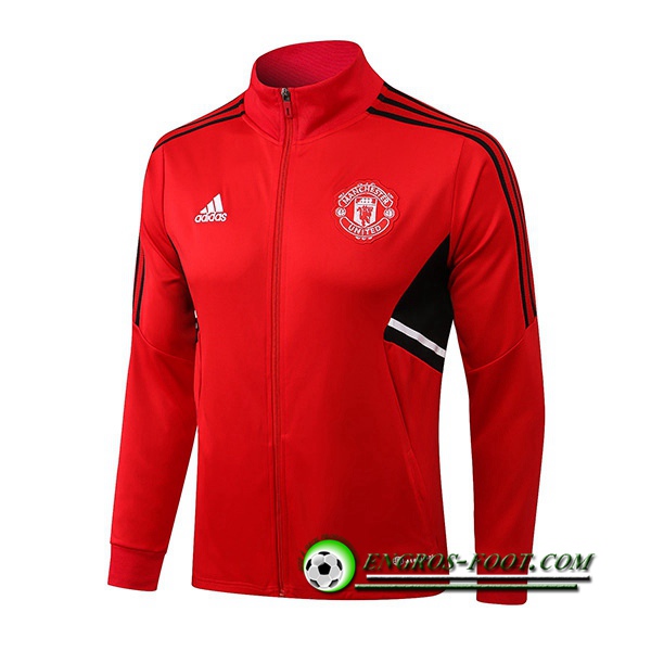 Veste Foot Manchester United Rouge/Noir 2022/2023