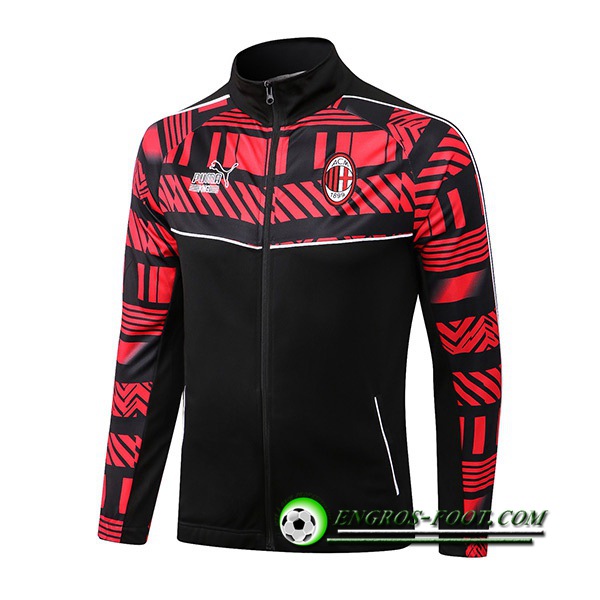 Veste Foot Milan AC Noir/Rouge 2022/2023