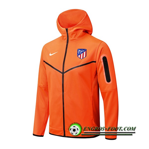 Veste A Capuche Atletico Madrid Orange 2022/2023