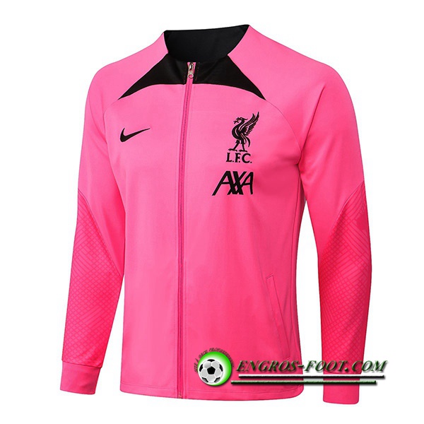 Veste Foot FC Liverpool Rose/Noir 2022/2023