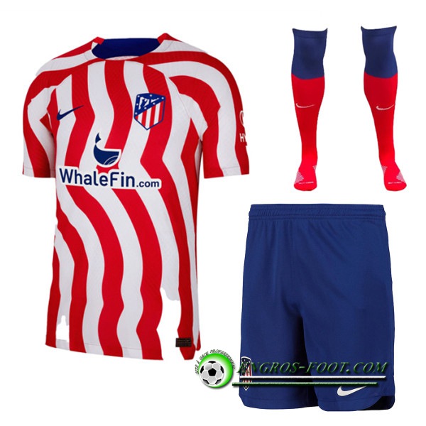 Ensemble Maillot Foot Atletico Madrid Domicile (Short + Chaussettes) 2022/2023