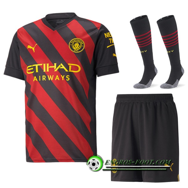 Ensemble Maillot Foot Manchester City Exterieur (Short + Chaussettes) 2022/2023