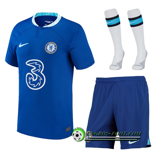 Ensemble Maillot Foot FC Chelsea Domicile (Short + Chaussettes) 2022/2023