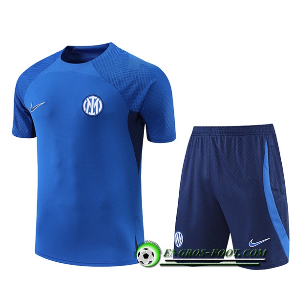 Ensemble Training T-Shirts + Shorts Inter Milan Bleu 2022/2023