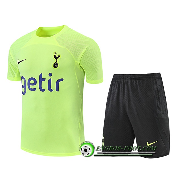 Ensemble Training T-Shirts + Shorts Tottenham Hotspur Vert 2022/2023