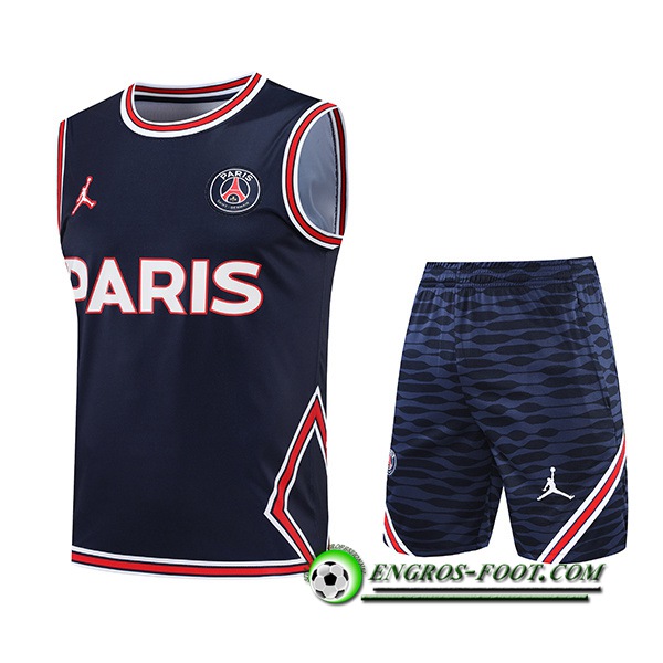 Ensemble Training Debardeur + Shorts Jondan PSG Bleu Marin 2022/2023