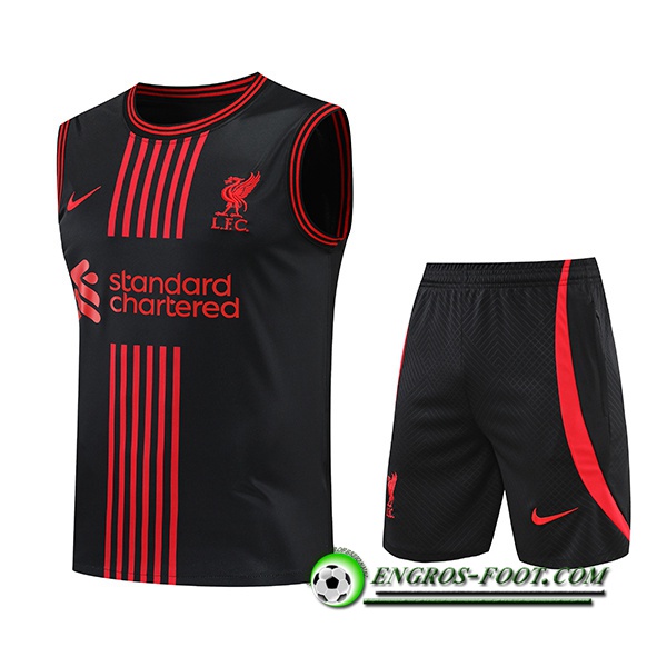 Ensemble Training Debardeur + Shorts FC Liverpool Noir 2022/2023