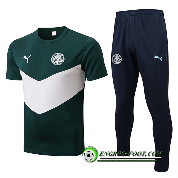 Ensemble Training T-Shirts + Pantalon Palmeiras Vert 2022/2023