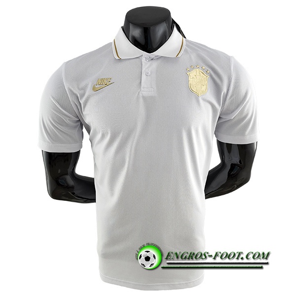 Polo Foot Bresil Blanc 2022/2023