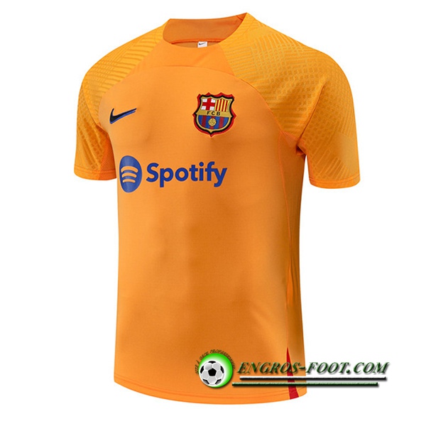 Training T-Shirts FC Barcelone Jaune 2022/2023