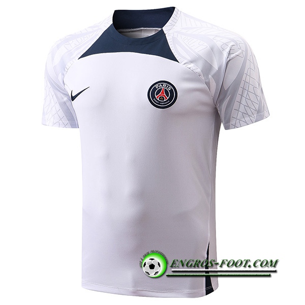 Training T-Shirts PSG Noir/Blanc 2022/2023